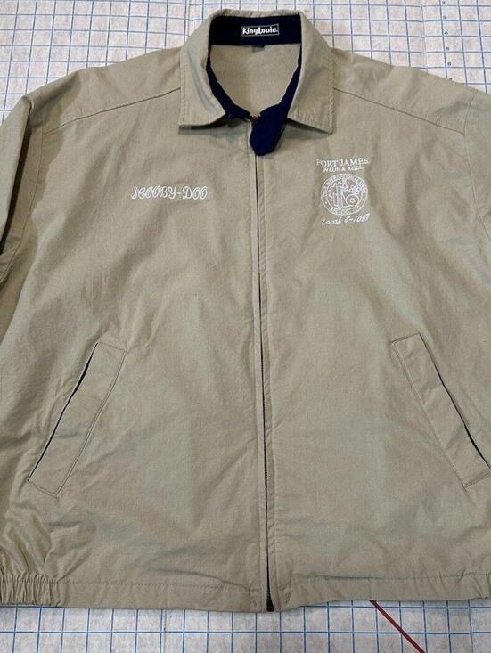 Other - VTG Double Sided Herrington Bomber Jacket Mens XL Beige Scooby Doo Made USA 90s